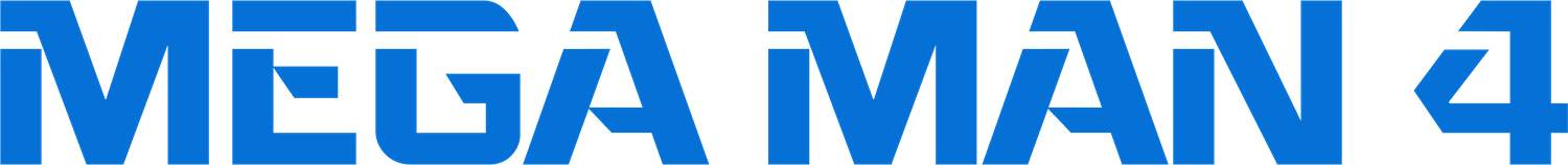 Mega Man 4 logo for NES